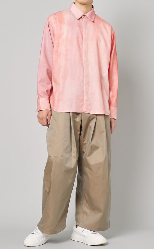 ウールグラデーションシャツ