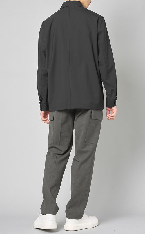 ウールツイルシャツブルゾン