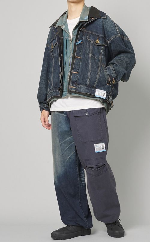 3レイヤードデニムジャケット