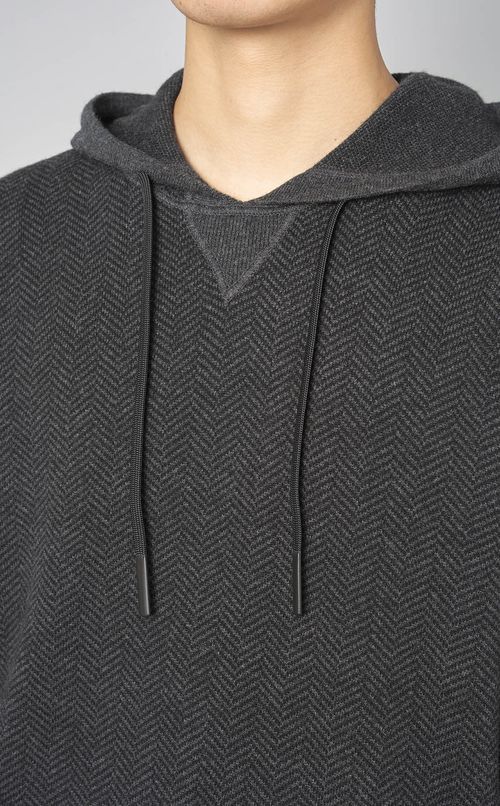 ウールヘリンボーンフーディー
