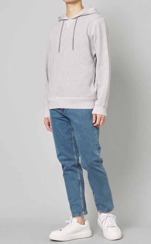 ウールヘリンボーンフーディー