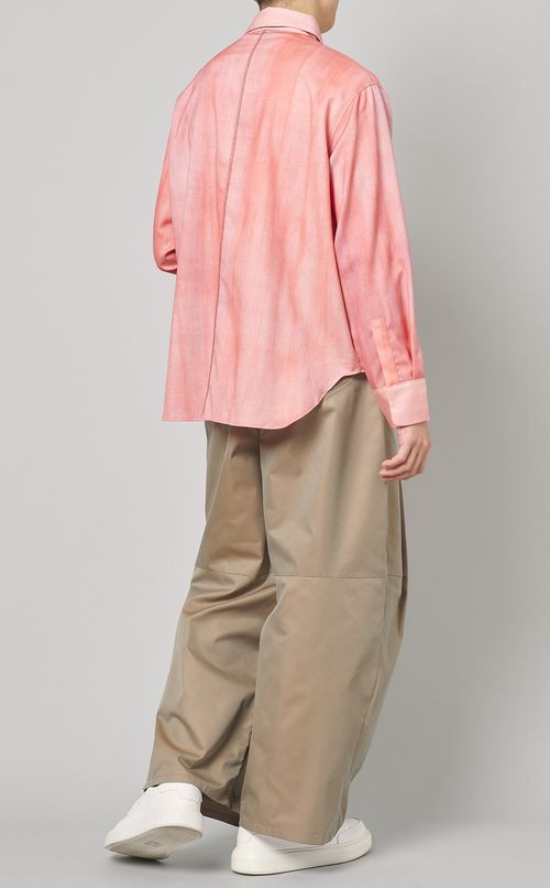 ウールグラデーションシャツ