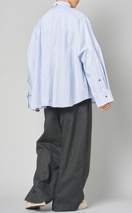 ストライプオーバーサイズシャツ