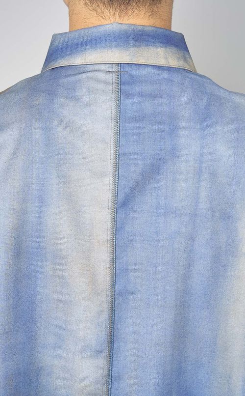 ウールグラデーションシャツ