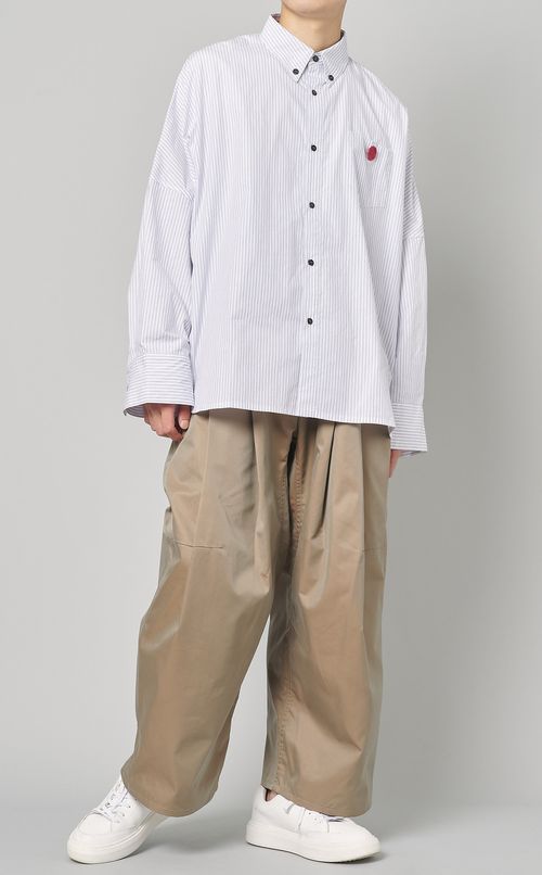 ストライプオーバーサイズシャツ