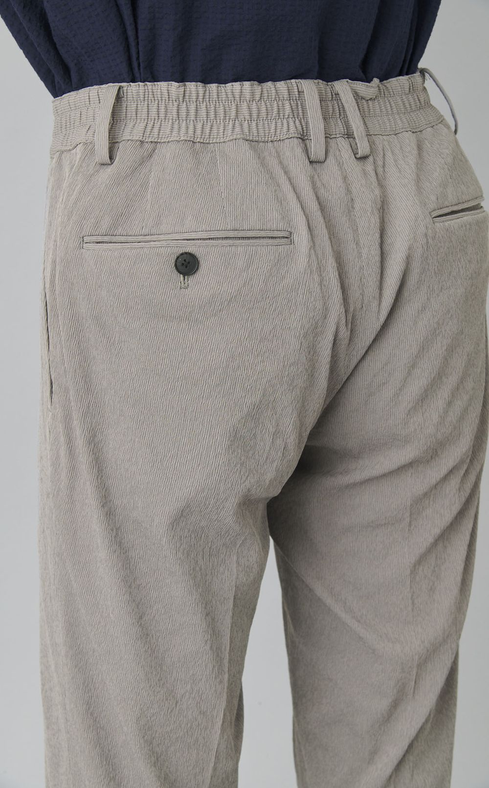 ポリエステルリンクルパンツ