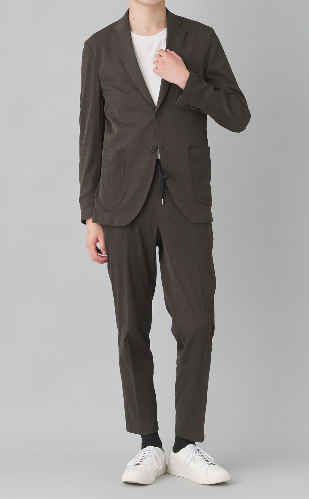 ポリエステルリンクルパンツ