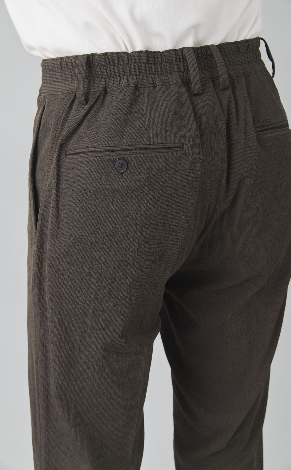 ポリエステルリンクルパンツ