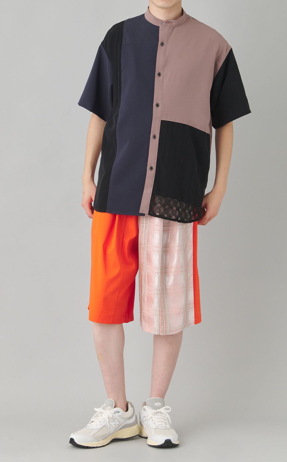 【reADdress】リメイクスタンドカラーシャツ