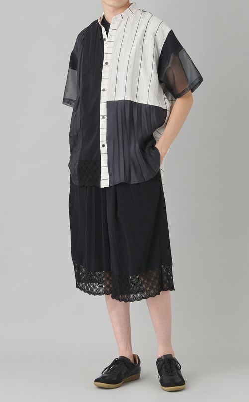 【reADdress】リメイクスタンドカラーシャツ