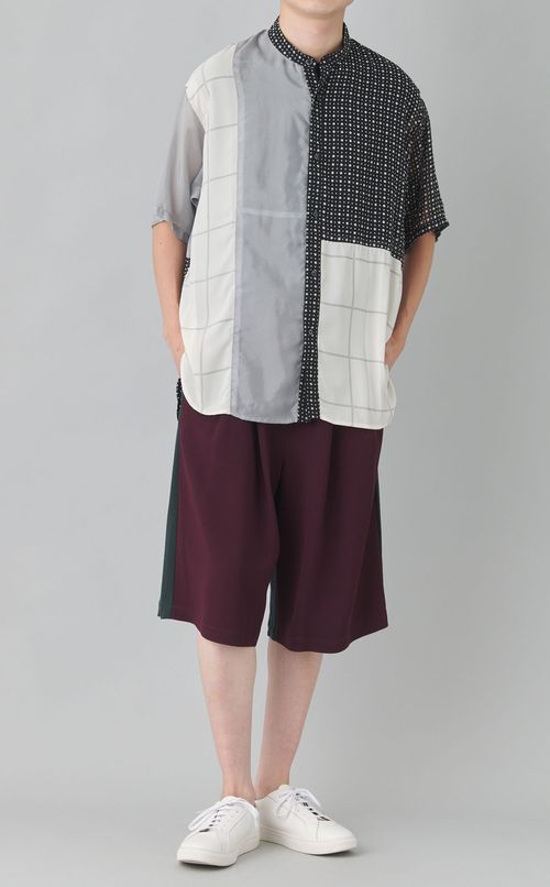 【reADdress】リメイクスタンドカラーシャツ