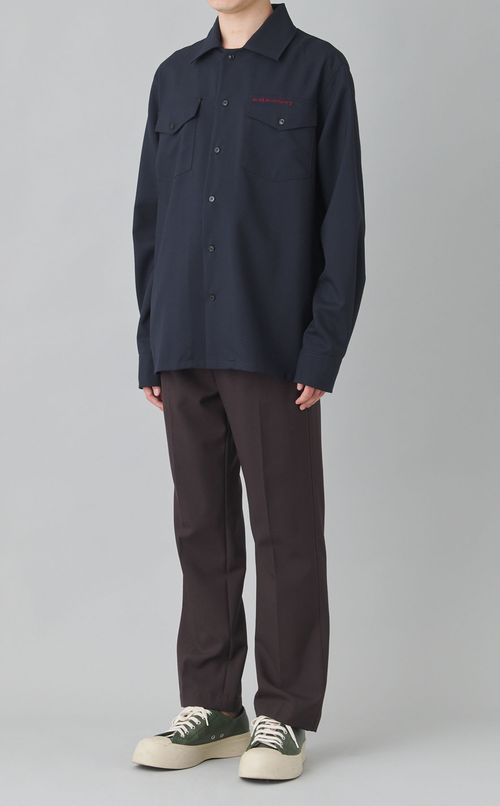 ダブルポケットトロピカルウールシャツ