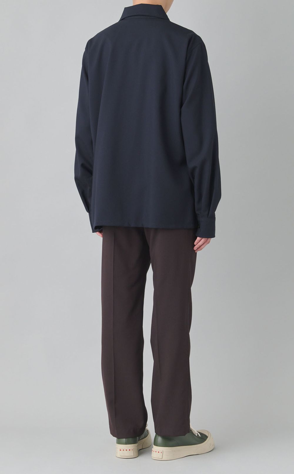 ダブルポケットトロピカルウールシャツ