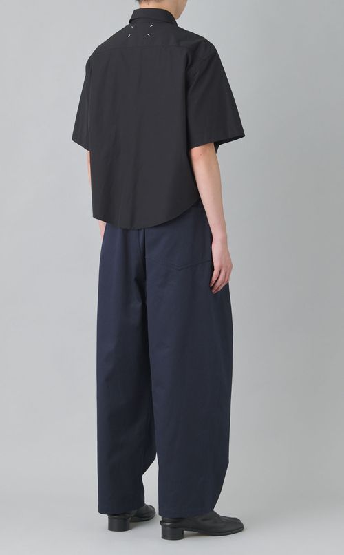 ショートスリーブクロップドシャツ