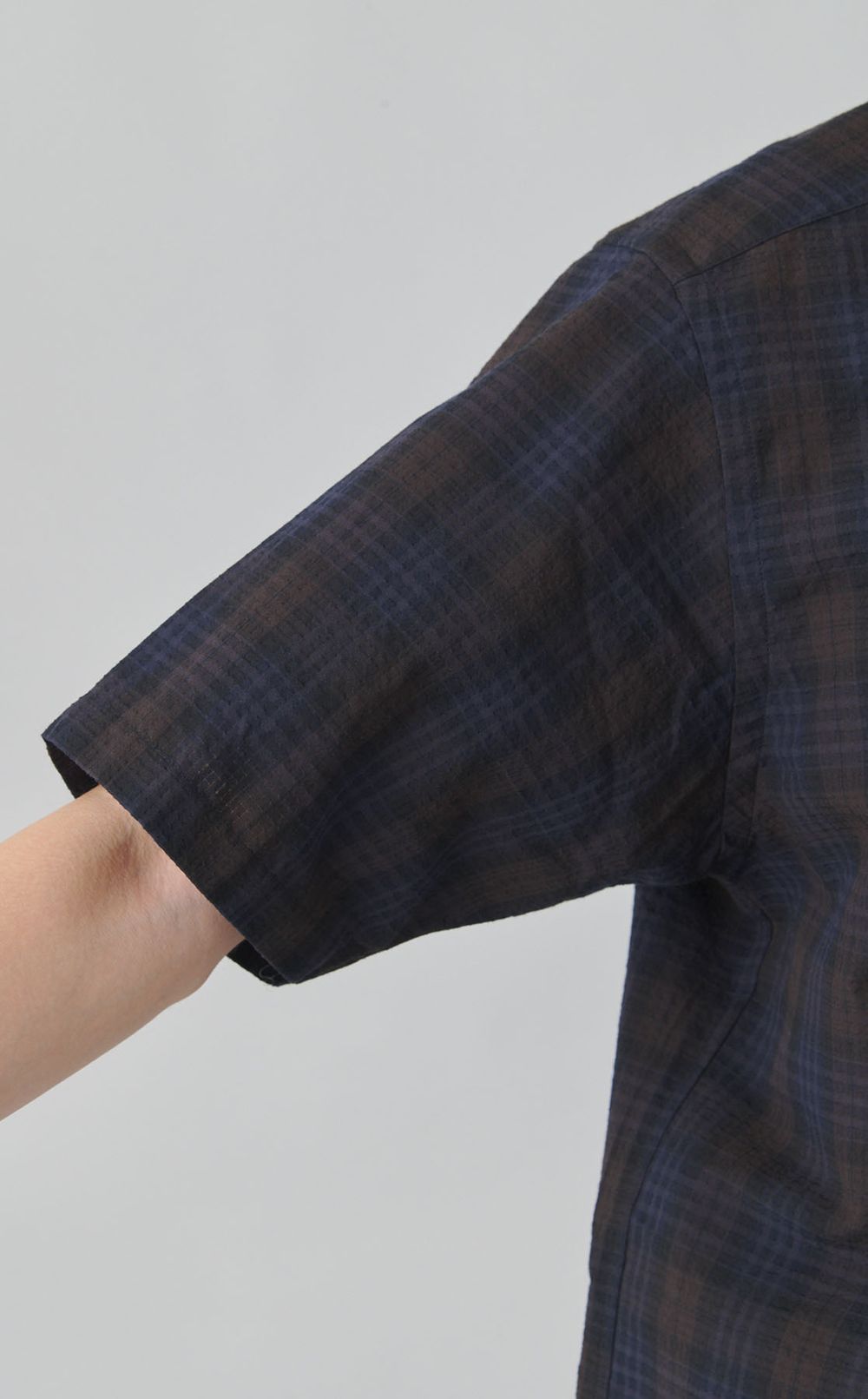 ショートスリーブサッカーチェックシャツ