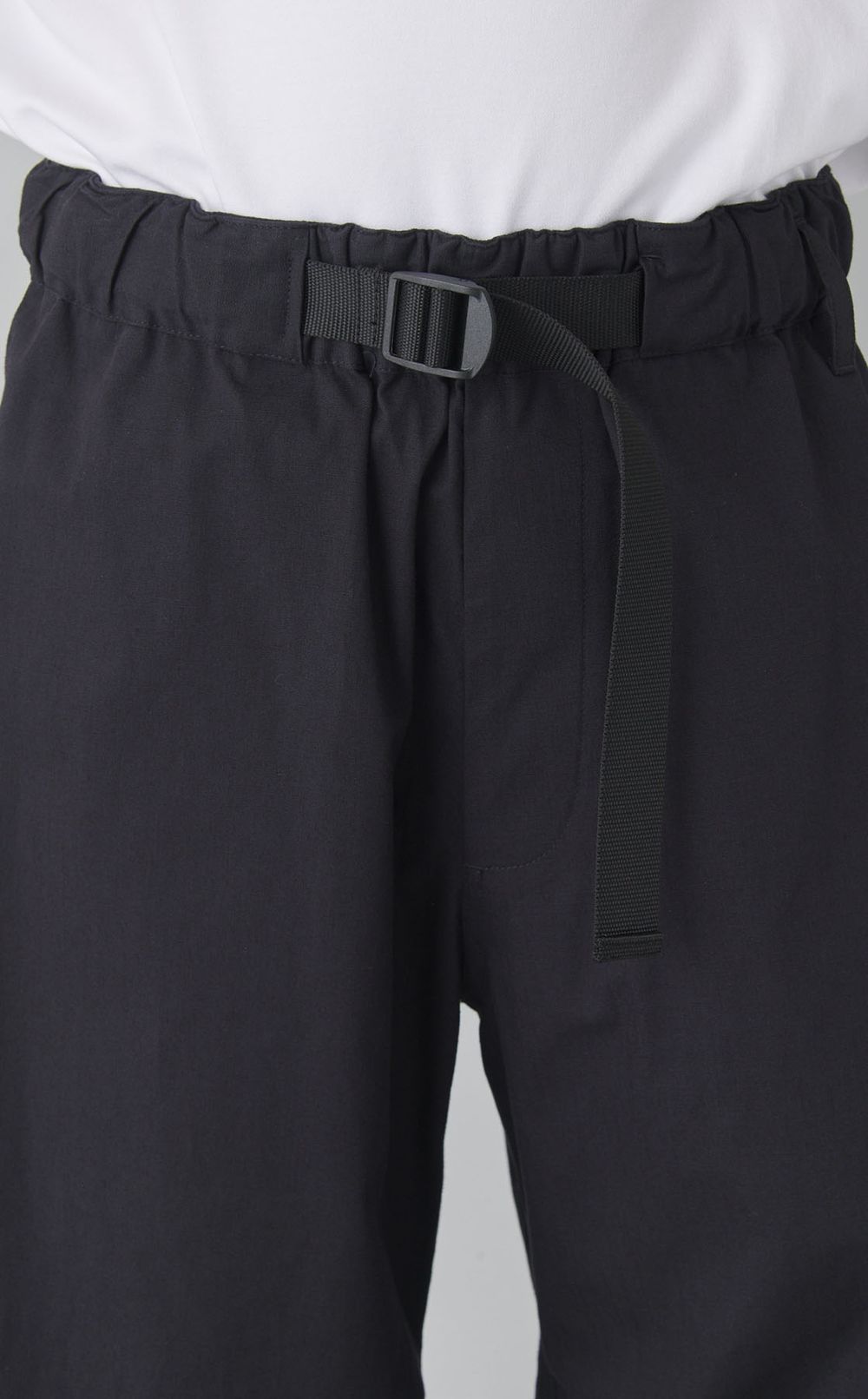 コットンスラブベルテッドパンツ