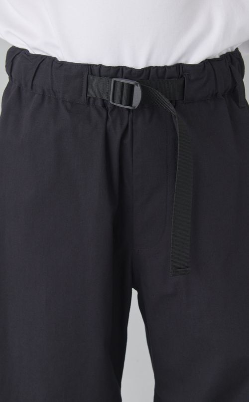 コットンスラブベルテッドパンツ