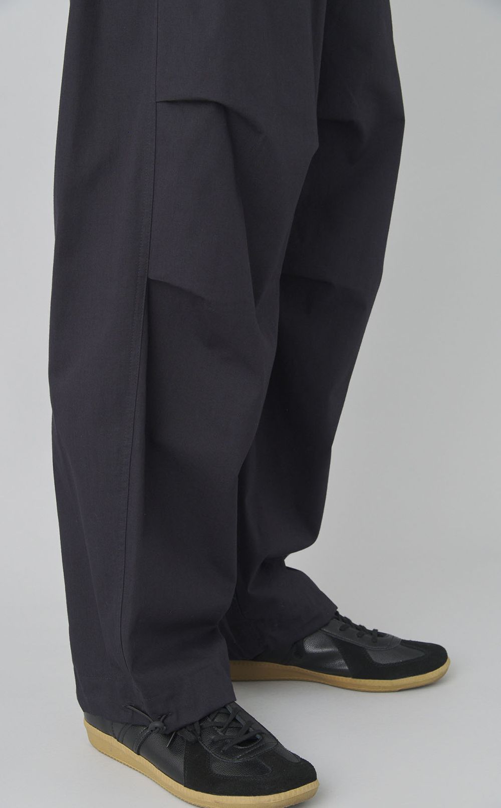 コットンスラブベルテッドパンツ