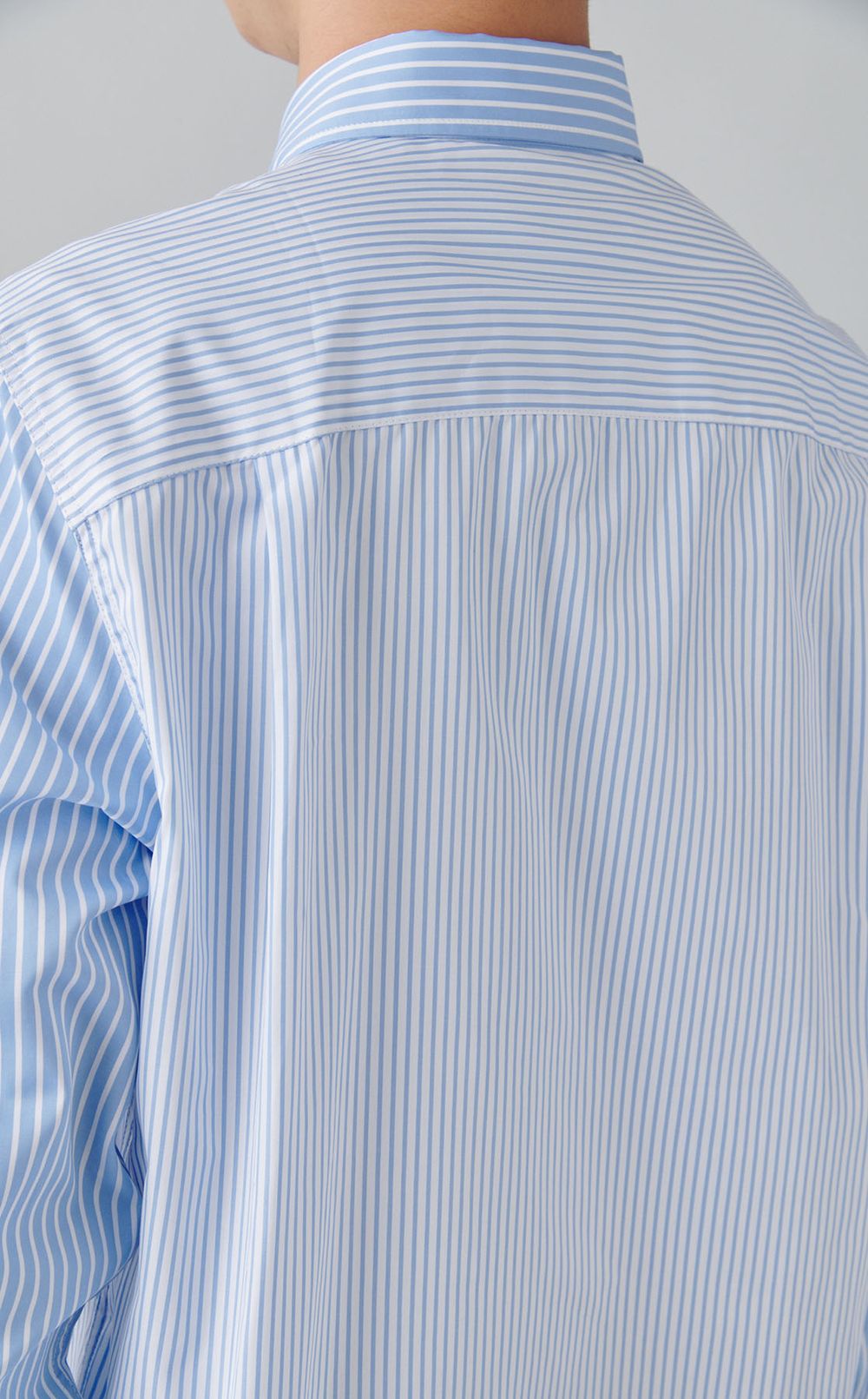 パッチワークストライプシャツ