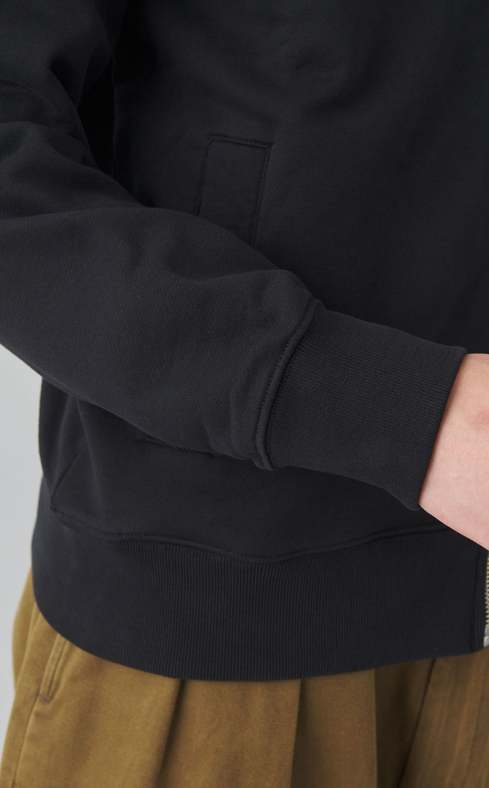 ジップアップスウェットシャツ