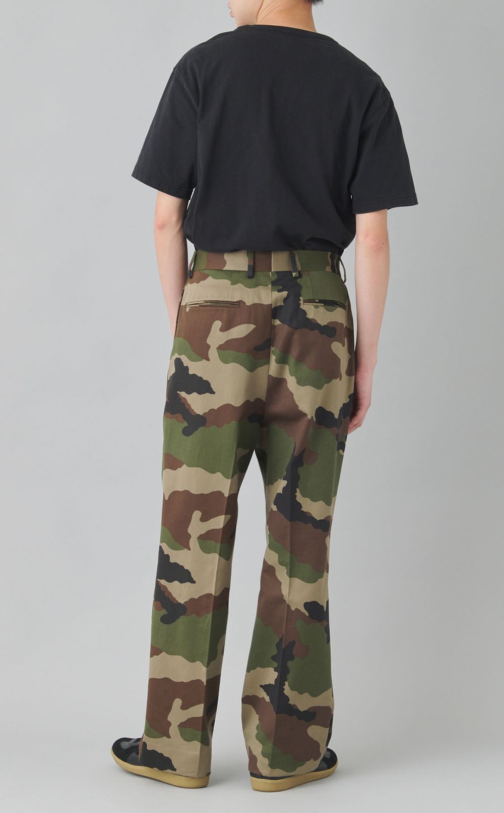 カモフラ2タックワイドパンツ