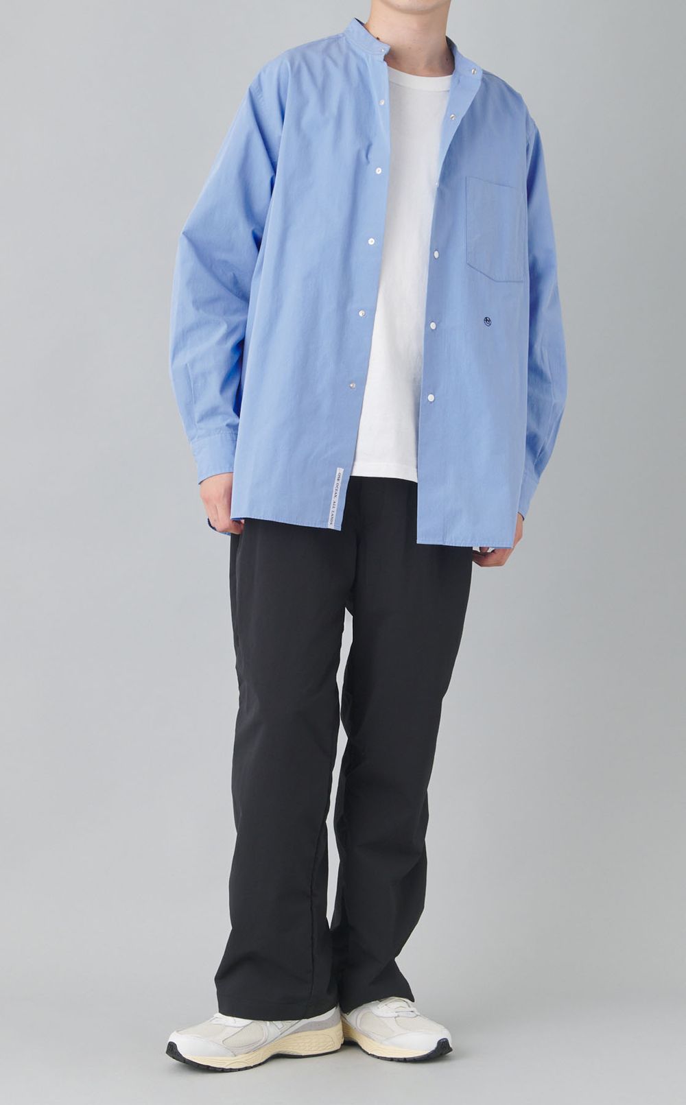 バンドカラーウインドシャツ