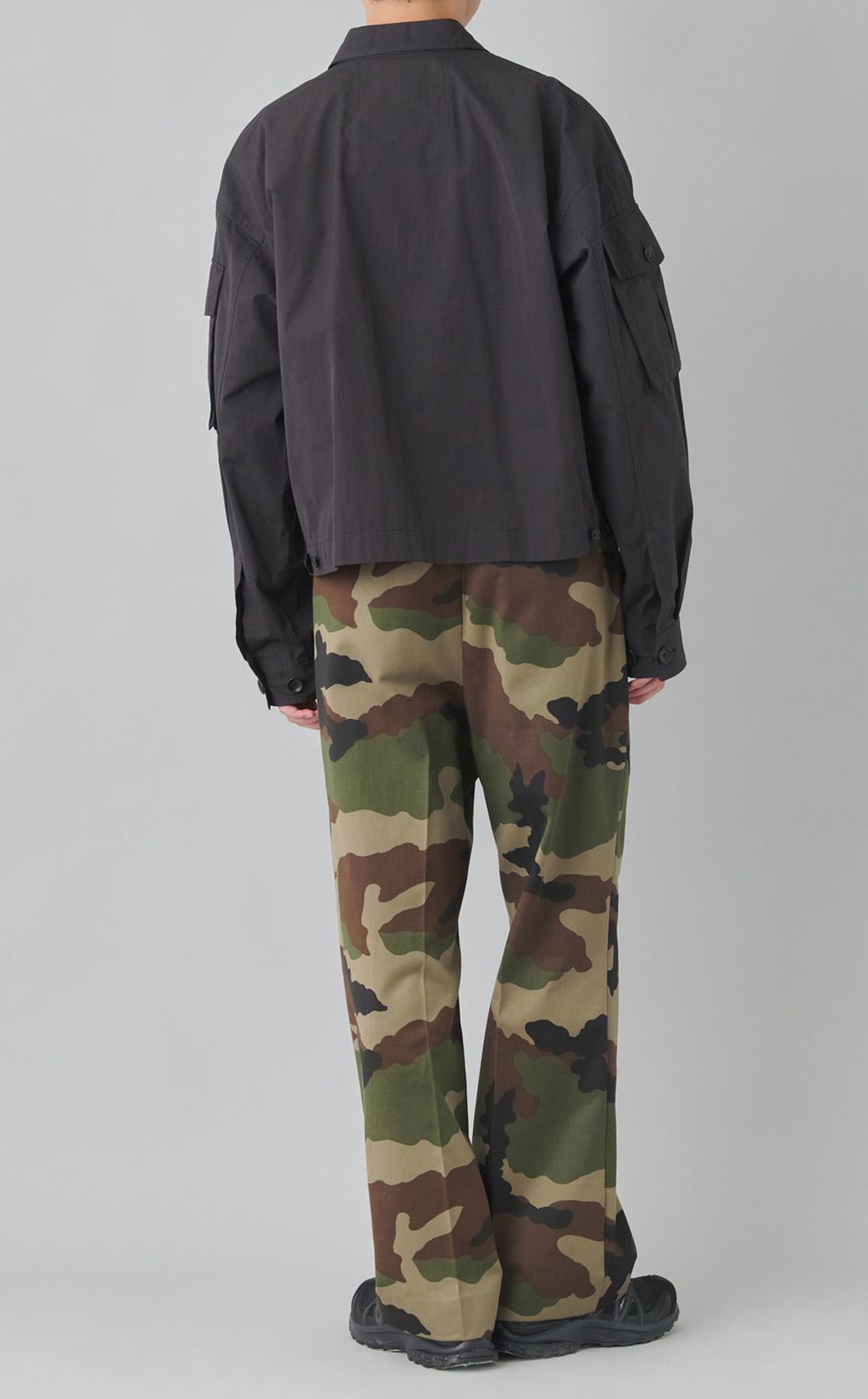 シャンブレーサファリショートシャツ