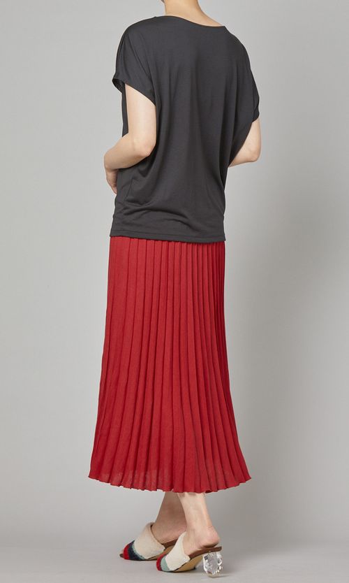 リネンプリーツスカート