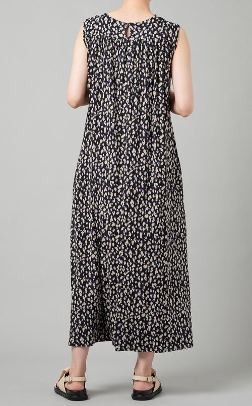 レオパードプリントフレアワンピース