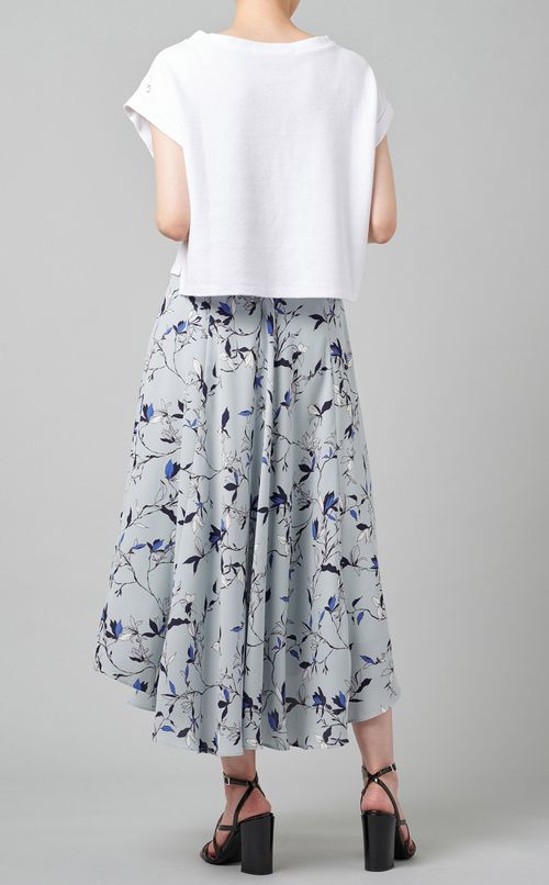 フラワープリントフレアスカート