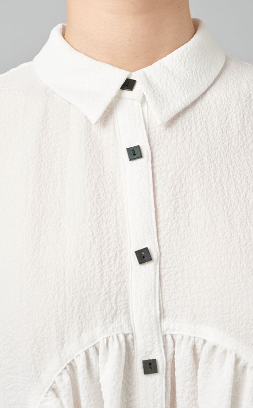 スカラップティアードブラウス