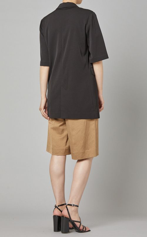 リネン混テーラードジャケット