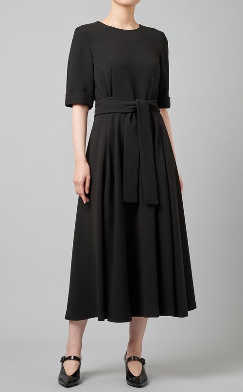 ベルテッドショートスリーブワンピース