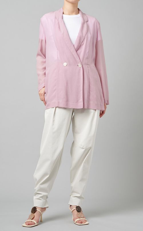 シースルーダブルジャケット