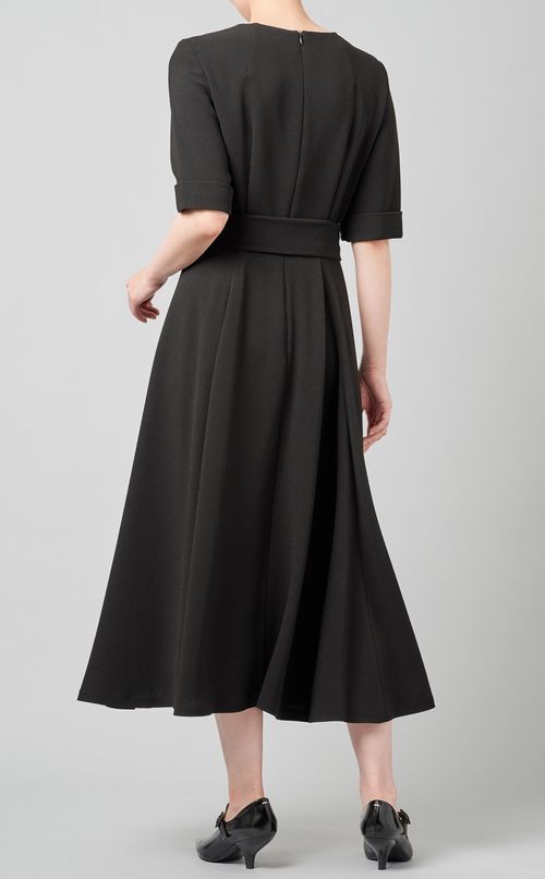 ベルテッドショートスリーブワンピース