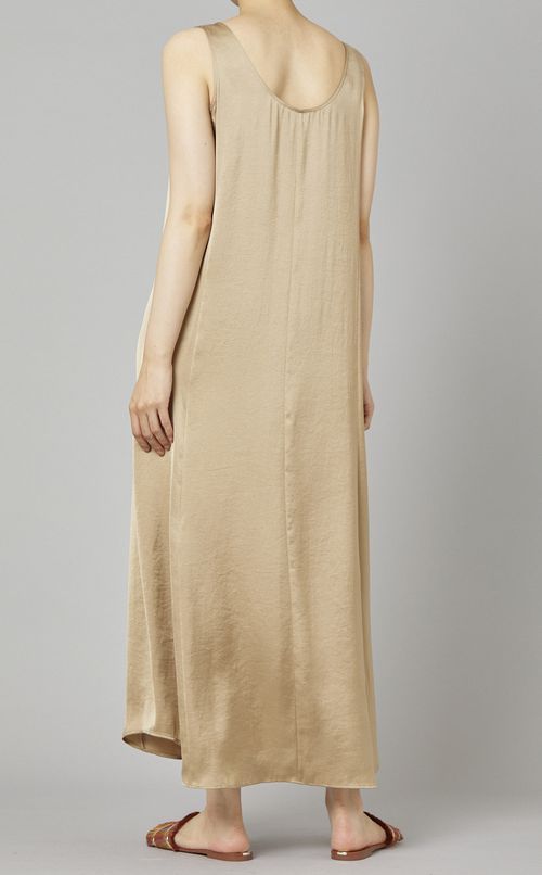 クラッシュサテンワンピース