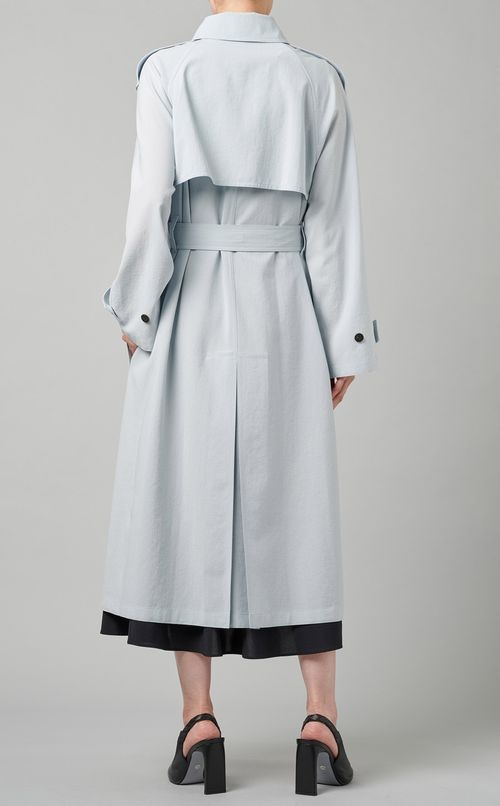 シンプルブレストトレンチコート