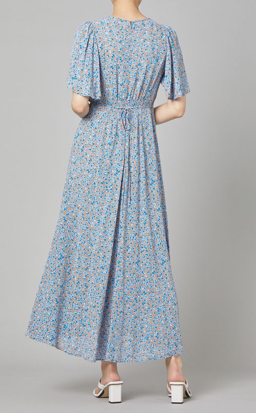 カシュクールプリントワンピース