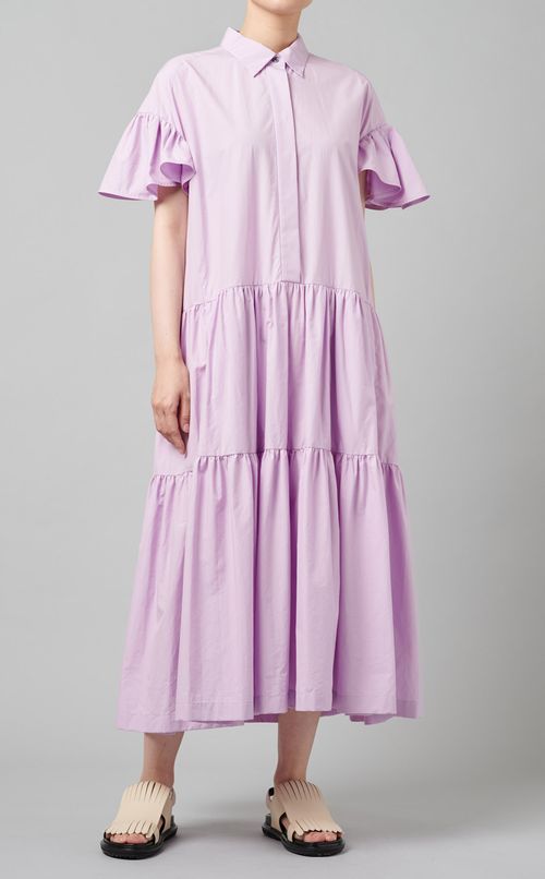 ティアードシャツワンピース