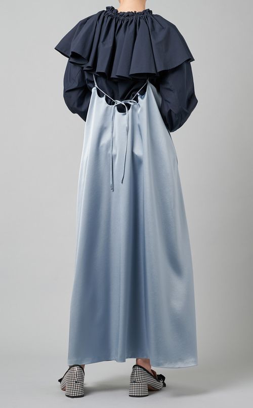 タイプライター付け衿ブラウス