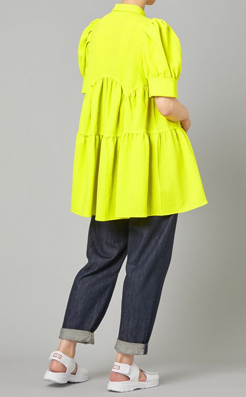 スカラップティアードブラウス