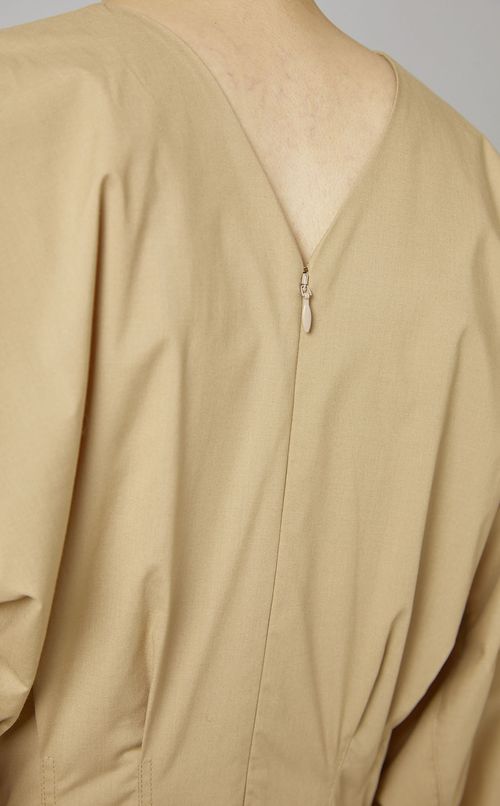 ドルマンスリーブシャツワンピース