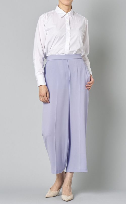 パウダークレープストレートパンツ