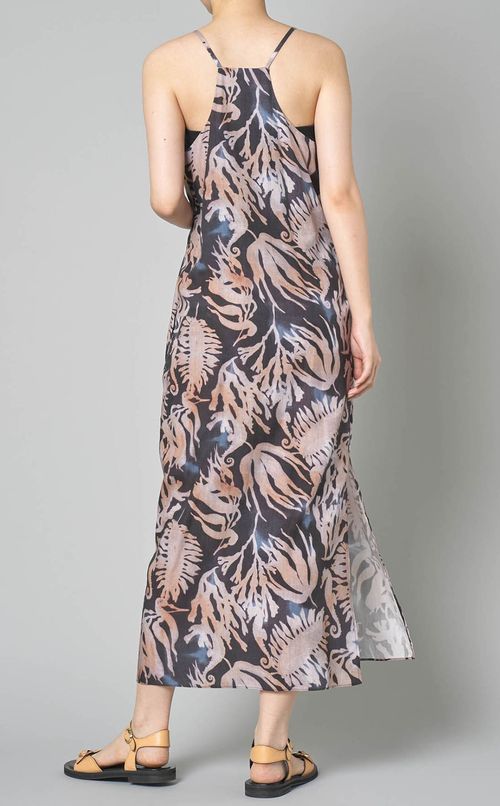 プリントキャミソールロングワンピース