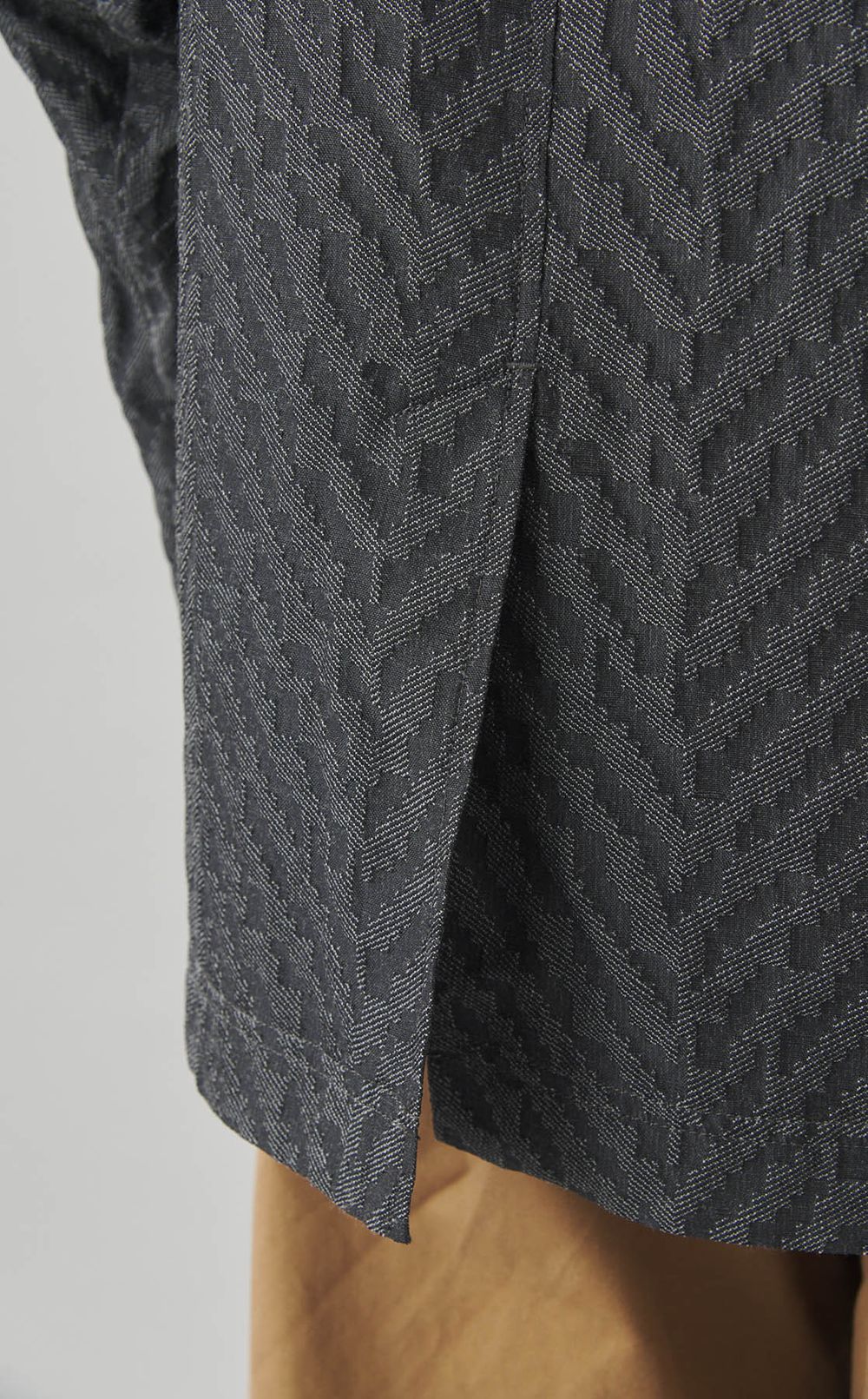 ジャカードノーカラージャケット