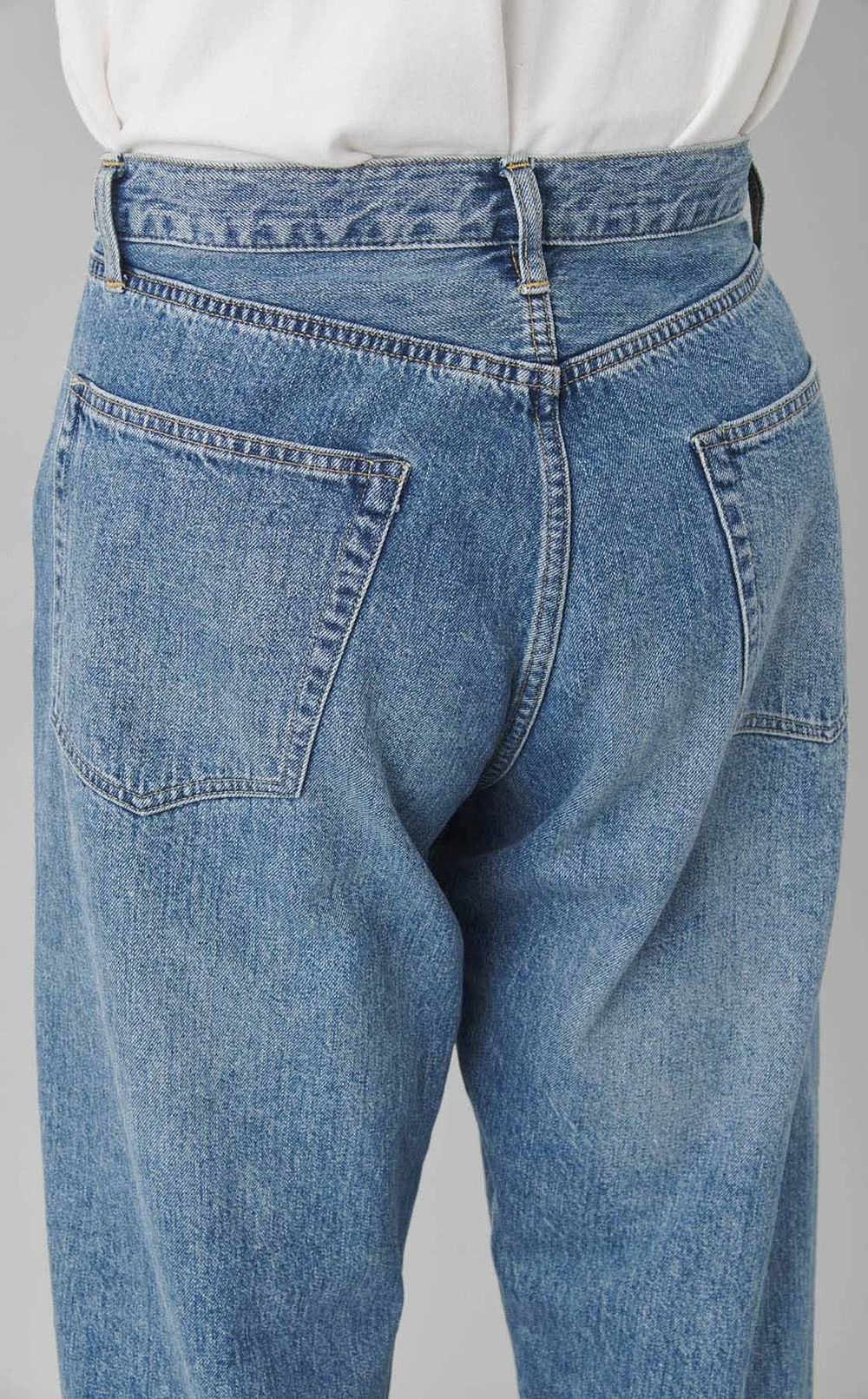 ウォッシュドデニム5ポケットパンツ