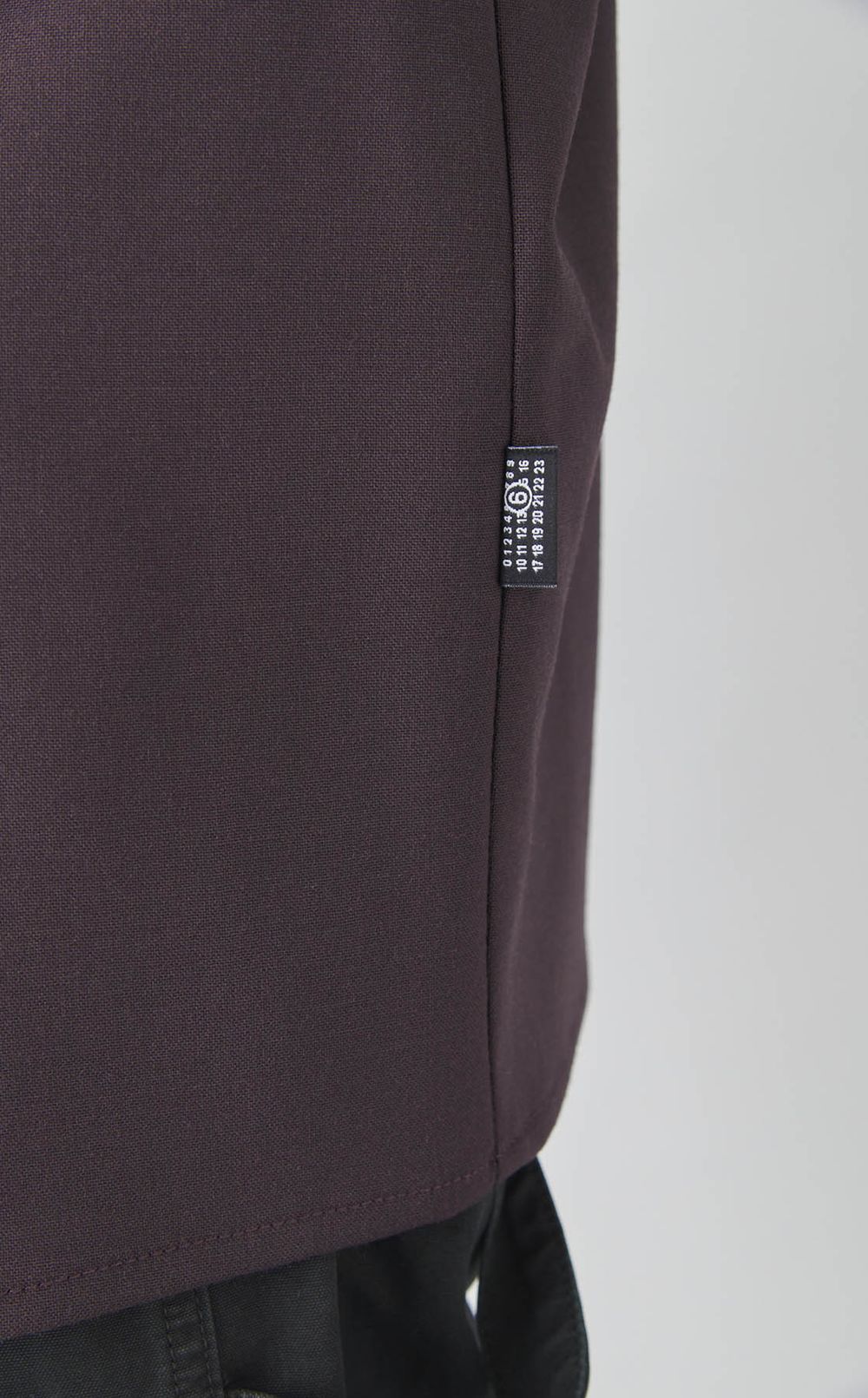 オープンカラーロングスリーブシャツ