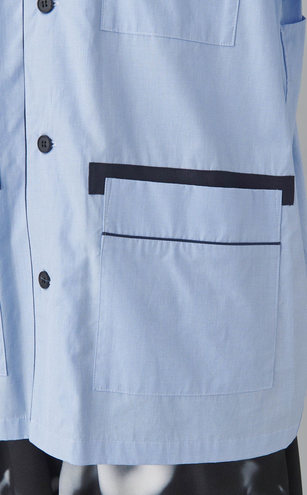 パイピングシャツジャケット