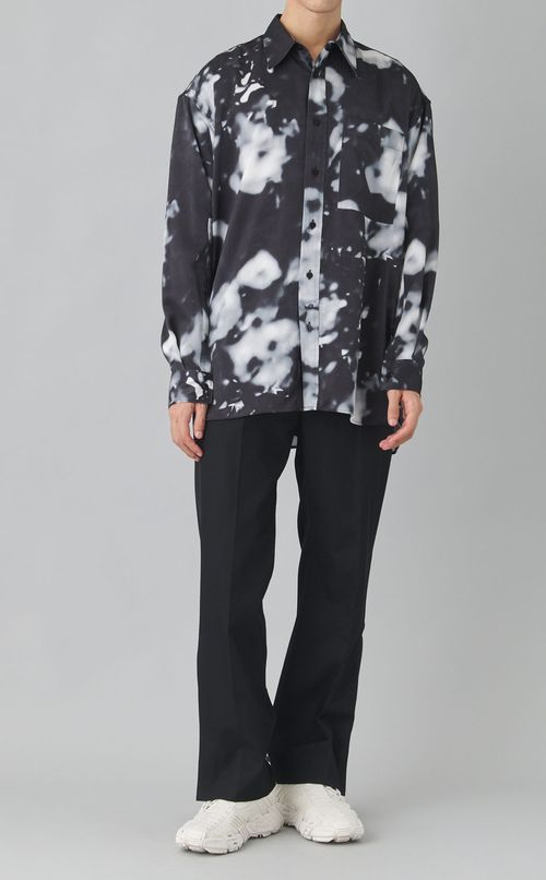 ボカシプリントオーバーシャツ