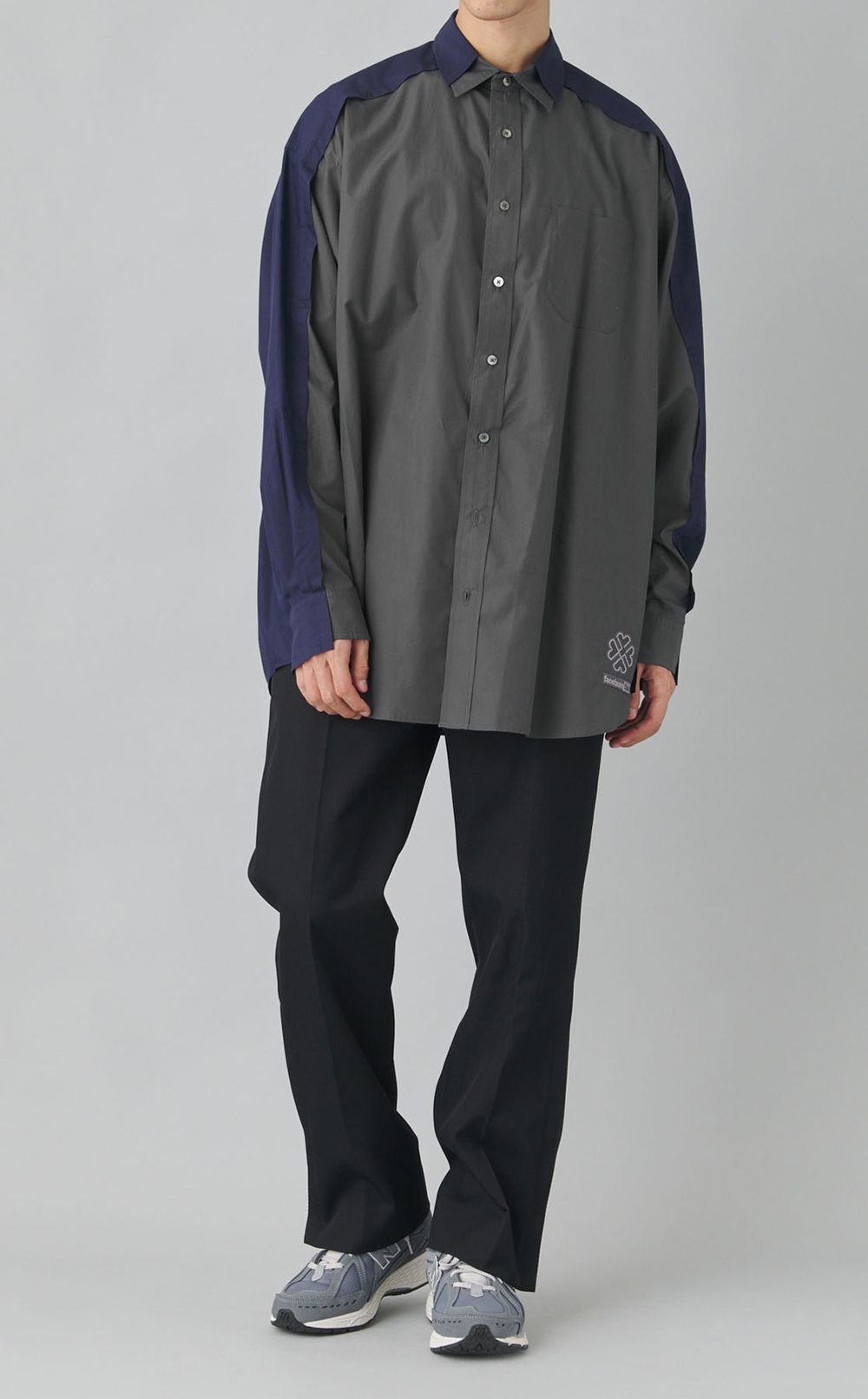 ツートーンビッグハートシャツ